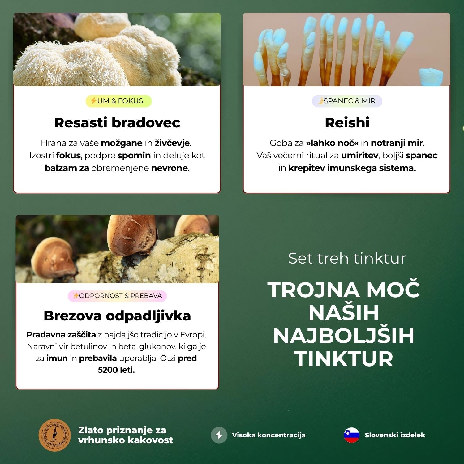 Set treh tinktur - Gobnjak